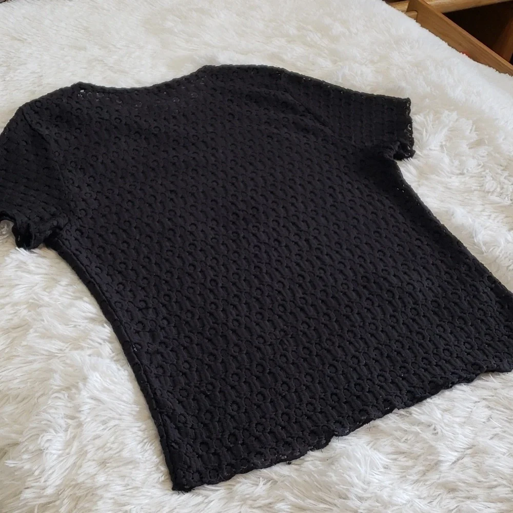 Hollister Sheer black t shirt size L - Picture 4 of 4